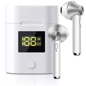 Non communiqué Écouteurs TWS EKO LED Bluetooth 5.0 - Modèle JeezPro - Coloris Argent pas cher
