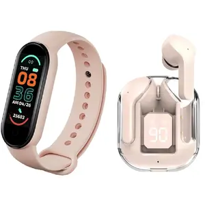 Non communiqué Pack Sport Écouteurs TWS Imagine Bluetooth 5.3 ENC et Bracelet Connecté Avizar Rose pas cher