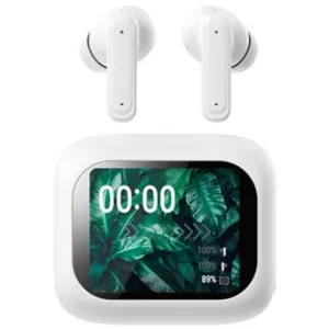 Non communiqué Écouteurs TWS Bolaris LCD Bluetooth 5.4 - Modèle Séoul - Coloris Blanc pas cher