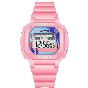 Comparateur de prix : Montre Enfant Étanche Affichage Digital Modèle Timex Vert D'eau