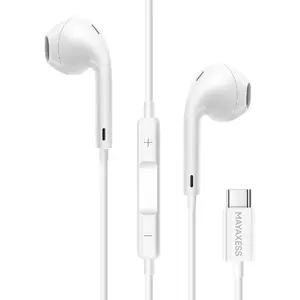 Mayaxess Écouteurs Filaires USB C avec Bouton Commande Intégré Blanc pas cher