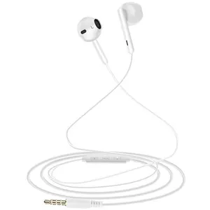 Linq Ecouteurs Jack 35mm Intra 12m Musique et Appels Mains Libres Blanc pas cher