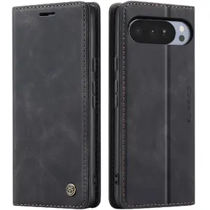 Avizar Etui Portefeuille pour Google Pixel 10 / 10 Pro Collection CaseMe Noir pas cher