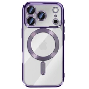 Avizar Coque pour iPhone 17 Pro Compatible MagSafe avec Contour Chromé Violet pas cher