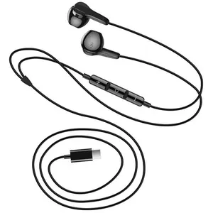 Linq Ecouteurs USB C Magnétiques avec Microphone et Boutons Contrôles Noir pas cher