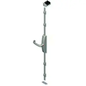 Comparateur de prix : Crémone DUALIS à poignée rotative Gris alu RAL 9006 - LA CROISEE DS - ...