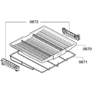 Bosch Cadre support panier a couverts 0671 pour lave vaisselle... pas cher