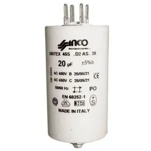 DIVERS MARQUES Condensateur 20 Mf 450 V Ecrou Central Pour Lave Linge - 284626 pas cher