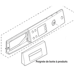 Bosch POIGNEE BOITE A PRODUIT POUR LAVE LINGE BOSCH - 00750464