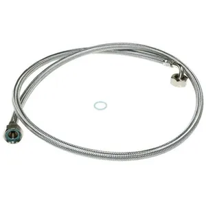 Tuyau alimentation d'eau inox 1,5 m complet pour lave linge... pas cher