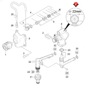 Kärcher Karcher - Lot De Pieces De Rechange Diametre 22 Mm - Ref: 90020280 pas cher