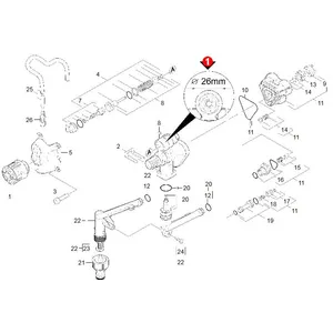 KÄRCHER KARCHER. RACCORD ARRIVE D'EAU REP 22. Ref: 90018850