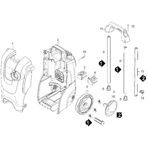 Comparateur de prix : KÄRCHER KARCHER. BOITIER SUPERIEUR JAUNE REP 1. Ref: 90019020