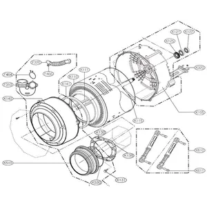 LG 3550ER0031D. COUVERCLE DE CUVE AVANT K140 LG