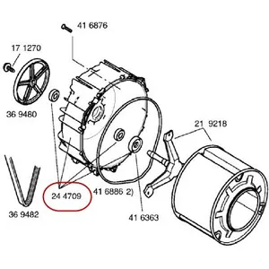 Comparateur de prix : Bosch DEMI CUVE ARRIERE AVEC PALIER POUR LAVE LINGE BOSCH - 00244709