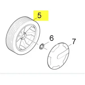 Comparateur de prix : Karcher Roue seule ø 180 longueur essieu 359 m/m pour aspirateur kärcher