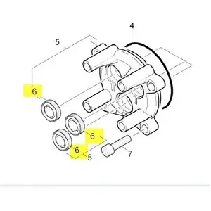 Comparateur de prix : KARCHER. JOINT PISTON 12 X 20 X 4/6 LIVRE A UNITE. Ref: 63653930