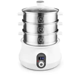 KITCHEN COOK Cuiseur Vapeur & Couscoussier Inox Avec Livre De Recettes Multisteam9 pas cher