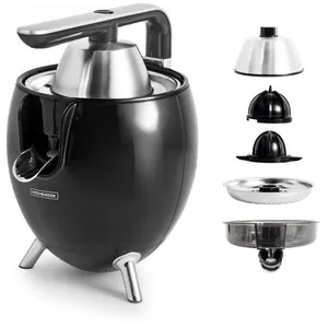 Presse Agrumes Double Cônes Avec Filtre En Acier Presspod Noir Kitchencook pas cher