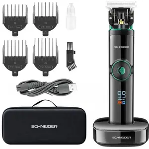Tondeuse Lame D'argent 4 sans fil Barbe Cheveux Station de charge