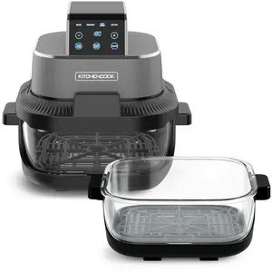 Comparateur de prix : KITCHENCOOK CRISPX Friteuse à air panoramique avec bols en verre