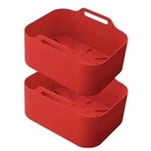 Kitchencook Paniers Cuisson Silicone X2 Silipot2 Red pas cher