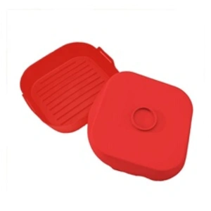 Comparateur de prix : KITCHENCOOK Lot De 2 Paniers Silicone Cuisson Air Fryer Silipot Square Red