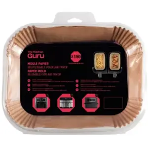 Papier THE KITCHEN GURU cuisson carré pour Air Fryer x50