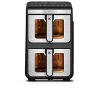 Comparateur de prix : KITCHENCOOK Double friteuse à air verticale AIRFLOW11 - Noir