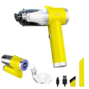 Comparateur de prix : Aspirateur à main sans fil pliable led crc90 jaune vortex