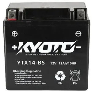 Batterie Kyoto YTX14-BS SLA AGM pas cher