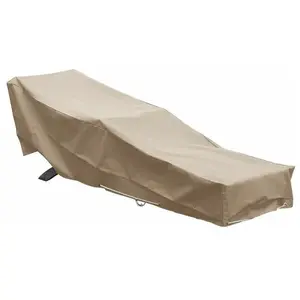 Green Club - Housse chaise longue transat l 205 x l 70 x h 60 cm Beige pas cher