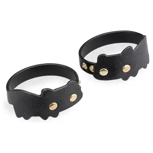 LOVE AND VIBES Bracelets de chevilles BDSM en similicuir chat