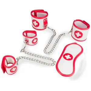 LOVE AND VIBES Kit BDSM infirmière menottes et masque