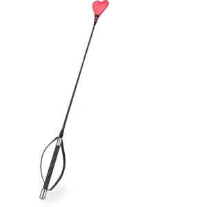 Cravache BDSM coeur en similicuir 66,0cm pas cher