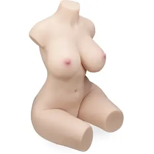 Poupée sexuelle buste masturbateur vagin va-et-vient et seins en gel S... pas cher