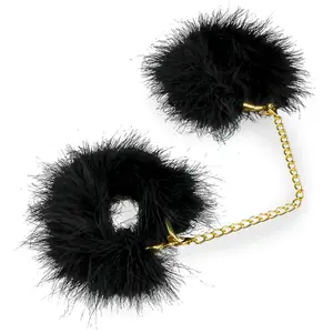 LOVE AND VIBES Menottes ultra douces en plumes pas cher