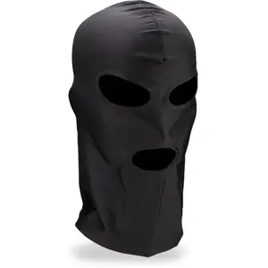 Cagoule BDSM trois ouvertures