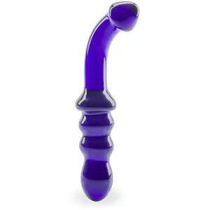LOVE AND VIBES Gode godemichet en verre Blueberry gode vaginal ou anal homme ou femme