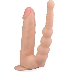 Gode godemichet ventouse réaliste avec plug anal Wilfried gode vaginal...