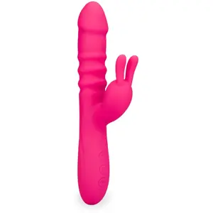 Vibromasseur rabbit va-et-vient et vibrations Love Zone