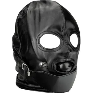 LOVE AND VIBES Cagoule BDSM avec gag ball et cache bouche