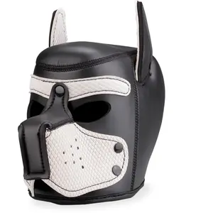 Cagoule de chien en néoprène museau coloré Puppy Play Kinky pas cher