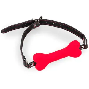 Bâillon os en silicone 12,3cm Puppy Play Kinky pas cher