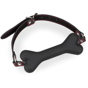 LOVE AND VIBES Bâillon os en silicone 12,3cm Puppy Play KinkyVendu parlove-and-vibes
