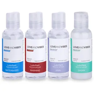 Pack découverte 4 lubrifiants LOVE AND VIBES 60ml pas cher