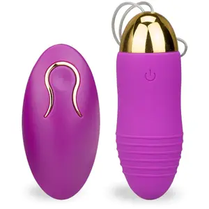 Oeuf vibrant sans fil strié à télécommande USB 12 modes Vibromasseur à... pas cher
