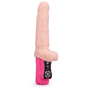 Gode godemichet vibro va-et-vient avec testicules gode vaginal ou anal... pas cher