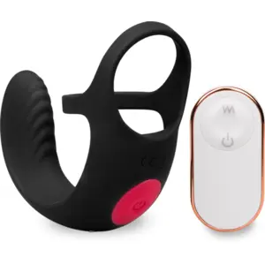 LOVE AND VIBES Masseur de testicules double anneau cockring vibrant Shape