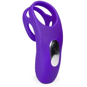Double anneau vibrant avec stimulateur de clitoris Bora - Cockring pen...